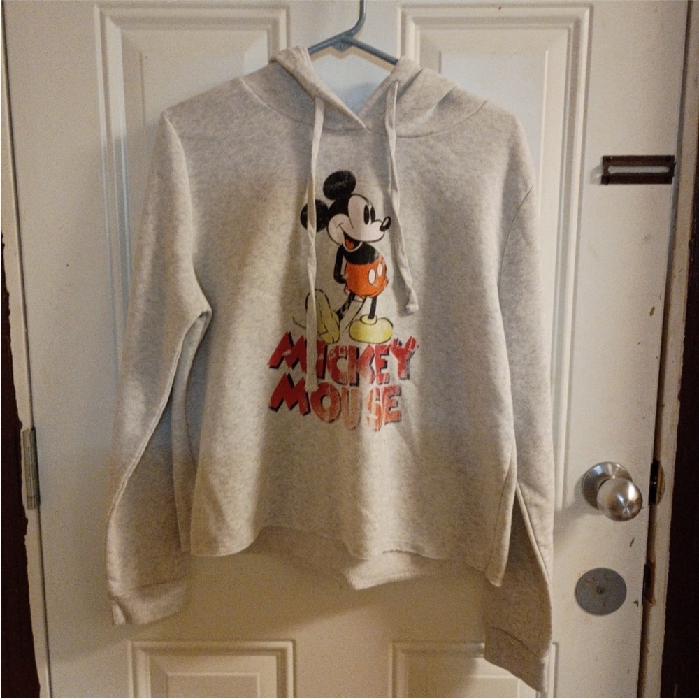 Gray Mickey Mouse Hoodie Size XL